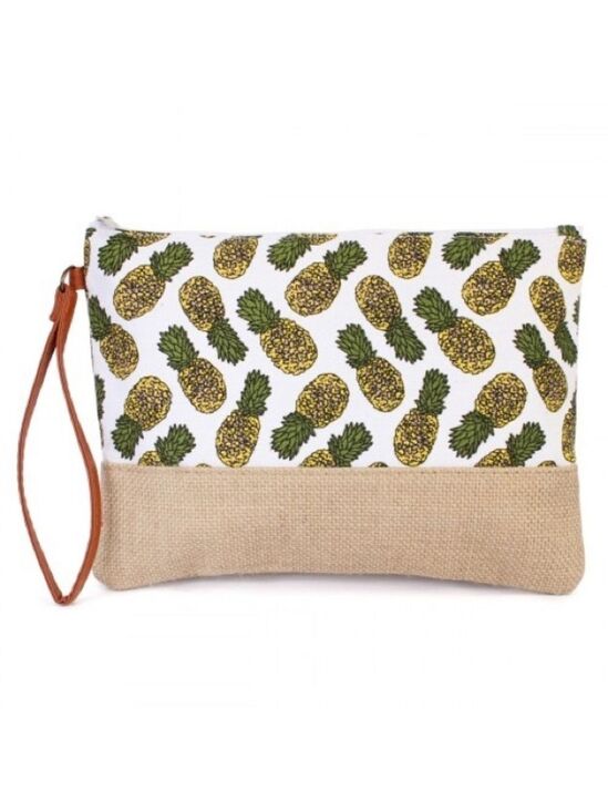 Riah Fashion Handbags - Pineapple Beach Pouch